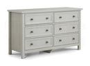 Maine 6 Drawer Wide Chest- Dove Grey