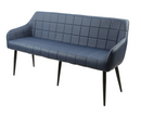 Beau Blue PU Bench