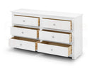 Bradley 6 Drawer Chest - Surf White
