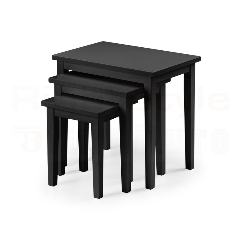 Clare Nest Of Tables - Black Finish