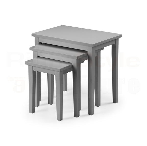 Clare Nest Of Tables - Grey Finish