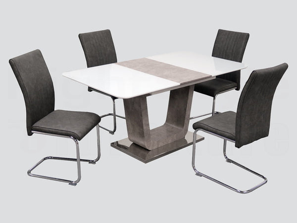 Castello 120cm Extension Set   + 4 Chairs