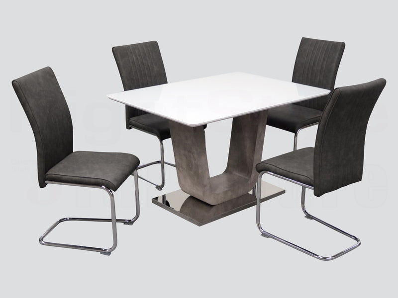 Castello 120cm Fixed Set   + 4 Chairs