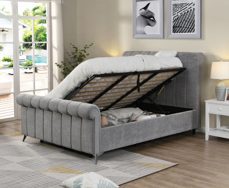 Cleo 5ft side lift Ottoman Bed Frame - Grey