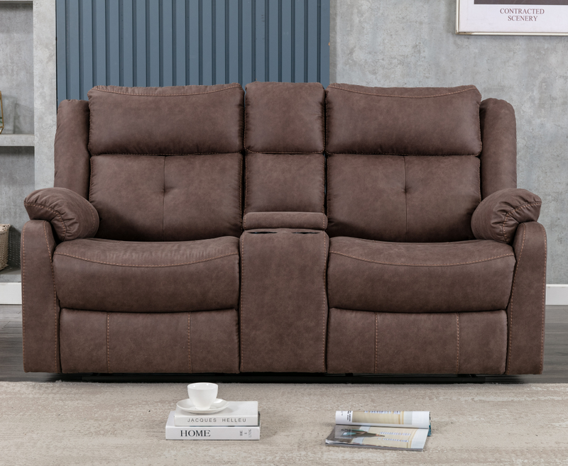 Cora 2 Seater Sofa with Console - 2 Colours