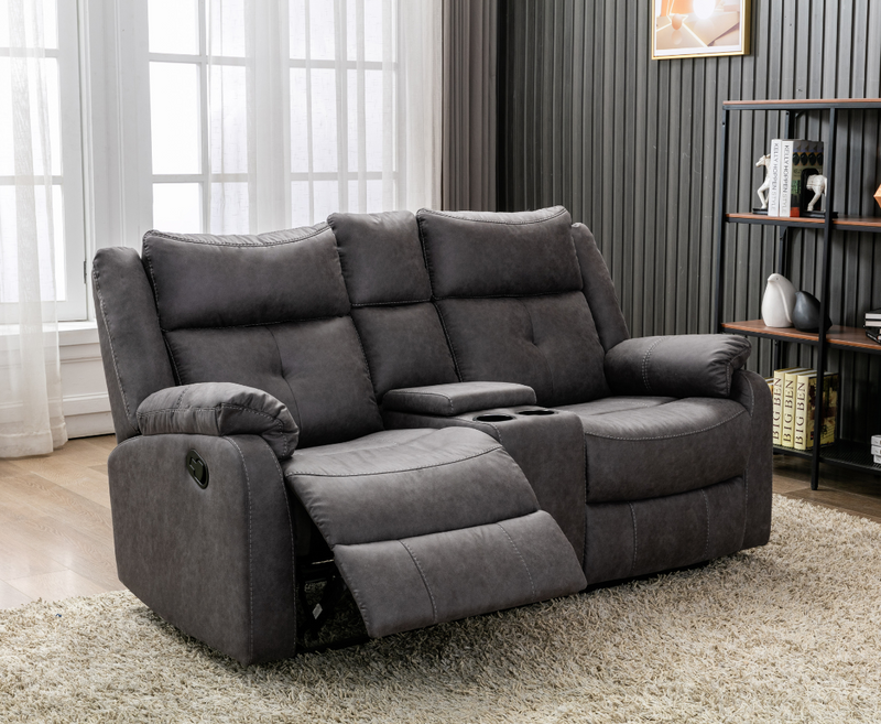 Cora 2 Seater Sofa with Console - 2 Colours