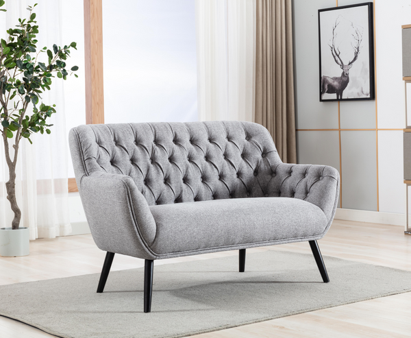 Cyrus 2 Seater Love Chair - Grey