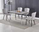 Dante Dining Table 140cm Chrome Legs