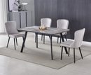 Dante Dining Table 140cm Black Legs