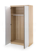 Europa  2 Door Wardrobe White & Oak