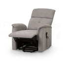 Eva Rise And Recline Chair Taupe Fabric