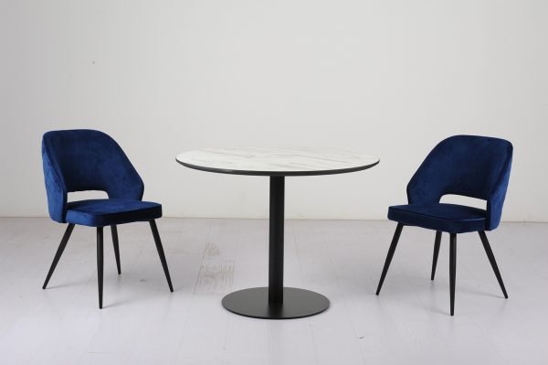 Sutton Velvet Dining Chair - Navy