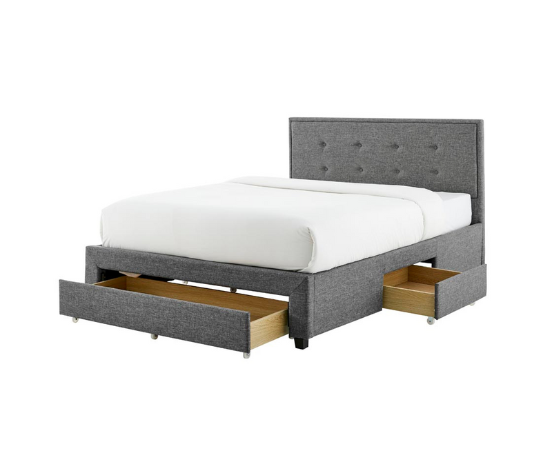 Freya 4ft6 Double Bed Frame - Grey