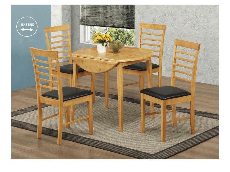 Hanover Round Dropleaf Set  + 4 Chairs