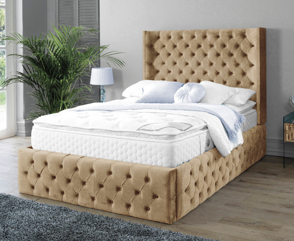 Harlow 4ft Small Double Bed Frame - Naples Sand