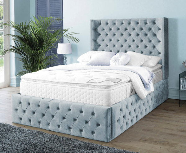 Harlow 3ft Single Bed Frame - Naples Silver