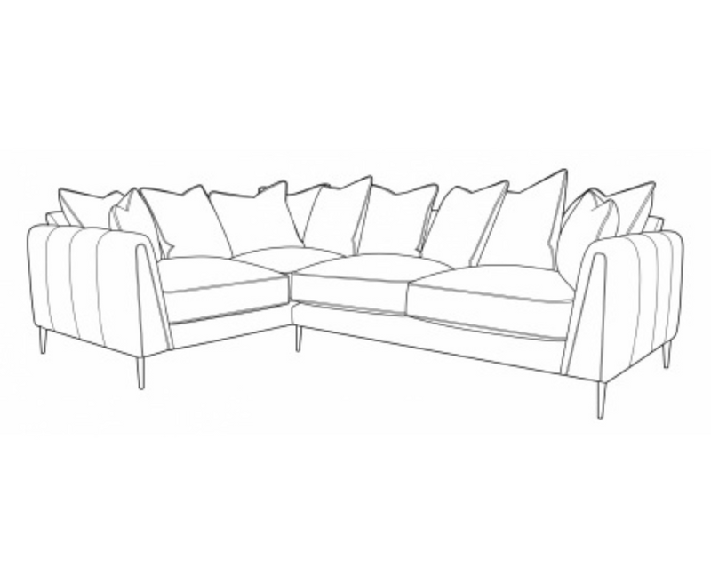 Hayden Corner Sofa Scattered Back - LHF and RHF - 30 Colours