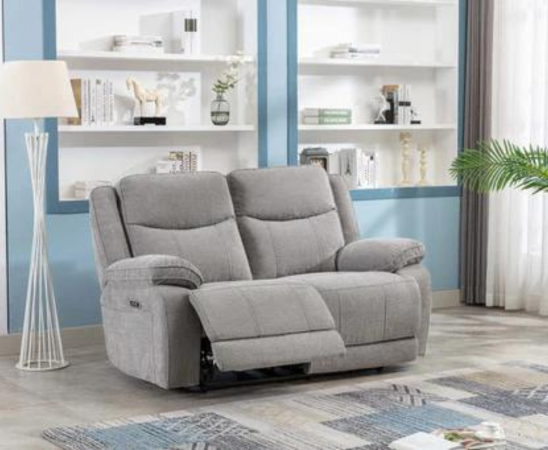Harlie 3+2+1 Electric Reclining Sofa Set - Grey