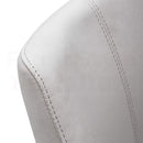 Set of 2 Irma Bar chairs,  Brushed Steel White