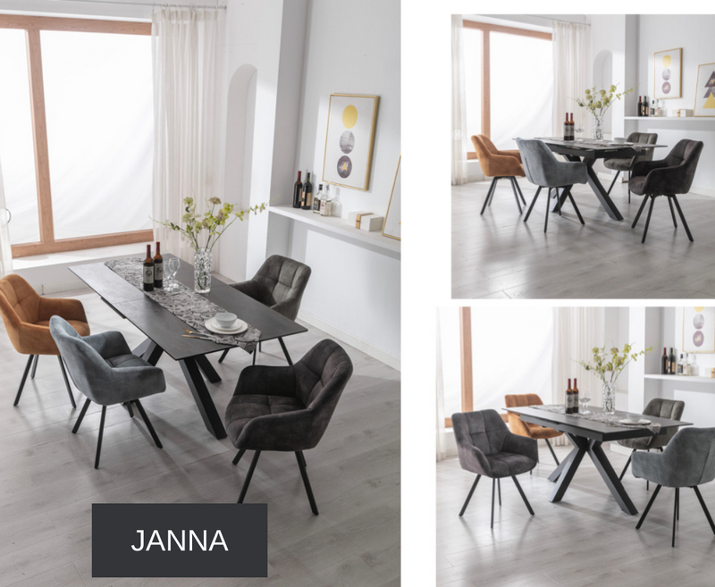 Janna Dining Chair - Stone Blue