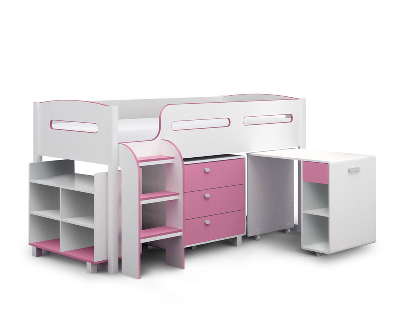 Janus Cabin Bed - Baby Pink