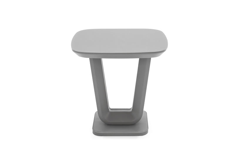 Luca Lamp Table, Light Grey Matt 500