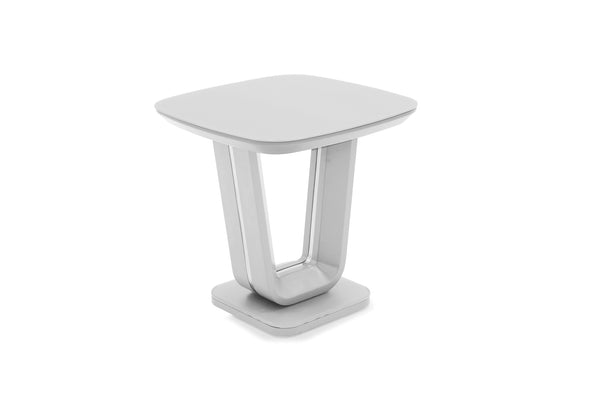 Luca Lamp Table, White Gloss 500