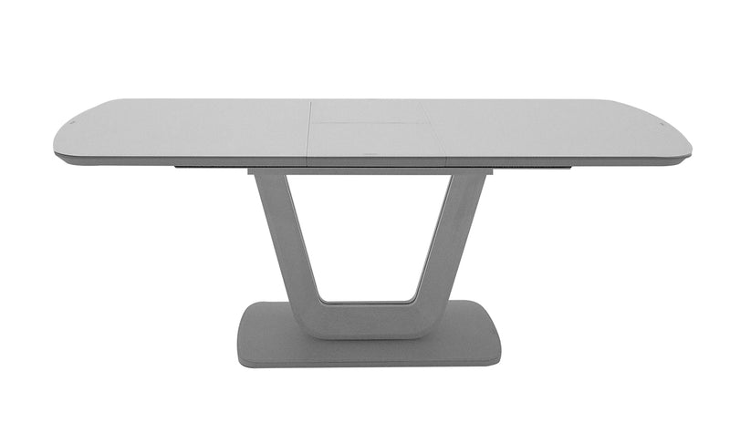 Luca Dining Table Ext, Light Grey Matt 160cm/200cm