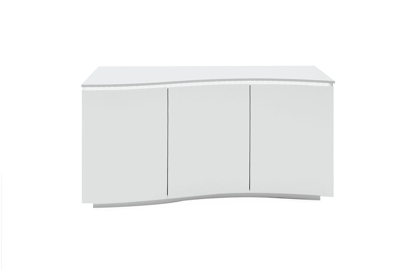 Luca  Sideboard, White Gloss with LED