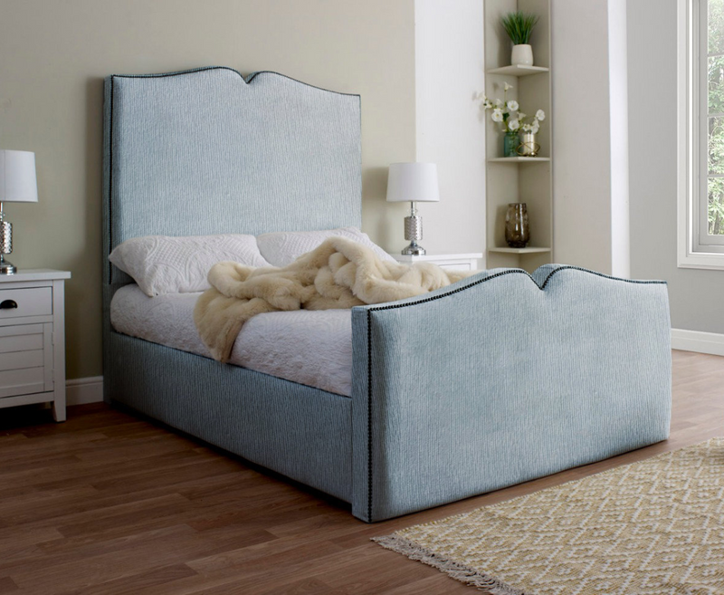 Love Heart 4ft6 Double Bed Frame - Naples Grey