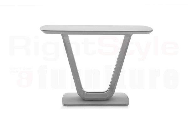 Luca Console Table, Light Grey Matt 110cm