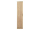 Lungo Mid Oak 1 Door Robe Shelved