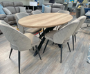 Manhattan 1.8m Oval Dining Set Inc. 6 Sutton Chairs - Full Set