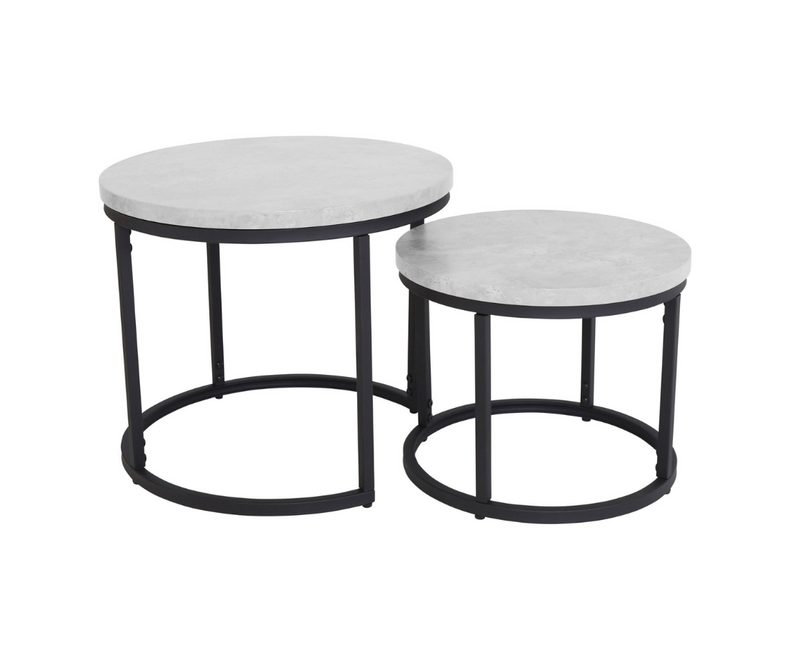 Munich Round Nest of Tables - Marble