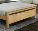 Nero 4ft6 Double Bed Frame - Oak