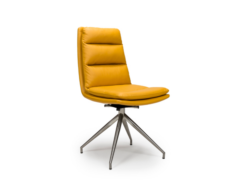 Nobo Swivel Chair with Steel Legs - 4 Colours
