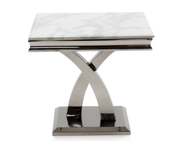 Otto End Table | Lamp Table - Bone White