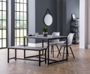 Perth Dining Table with Bench and Kari Grey Dining Chair - Full Set