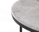 Perth Round Nesting Coffee Table - Concrete Grey