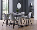 Perth Dining Table with 4 Kari Grey Dining Chair - 4PC Full Set