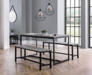 Perth Dining Table with 2 Perth Benches - Full Set