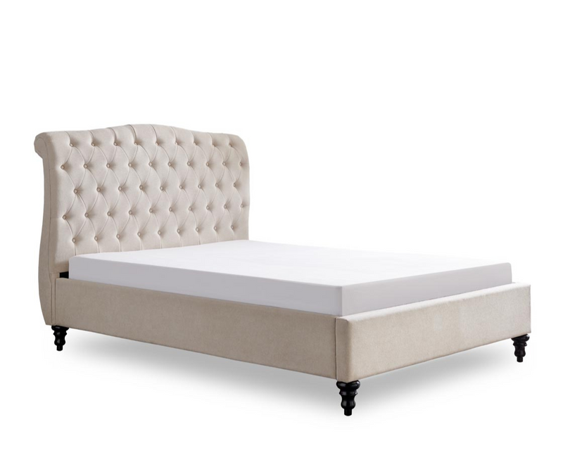 Riley 4ft6 Double Bed Frame - Cream