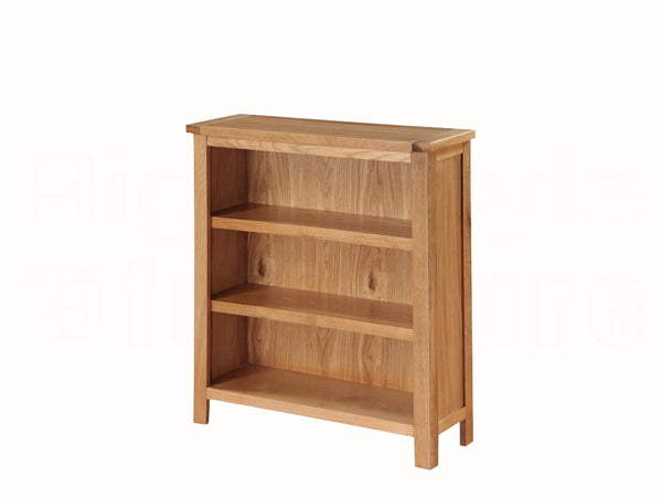Sienna City Oak Low Bookcase