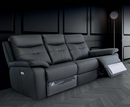 Sorena 3 Seater Leather Electric Recliner Sofa