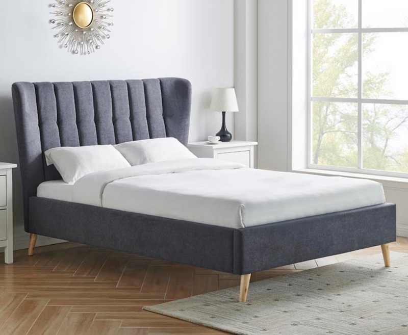 Sparo 4ft6 Double Bed Frame - Dark Grey