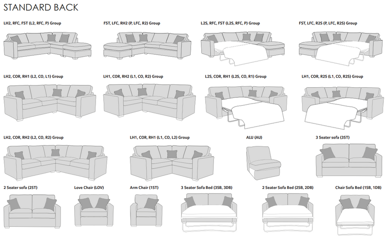 Chicago 120cm Sofa Bed - Standard/Deluxe