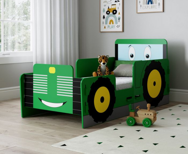 Kidshaw Tractor Junior Toddler Bed with Mattress