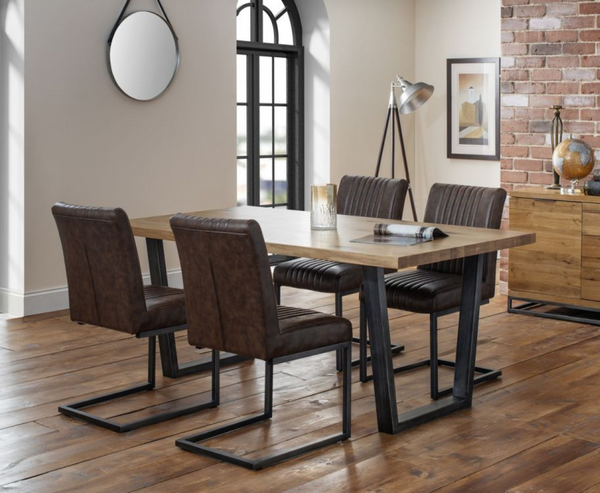 Brooke Dining Table with 4 Brooke Dining Chairs - Full Set