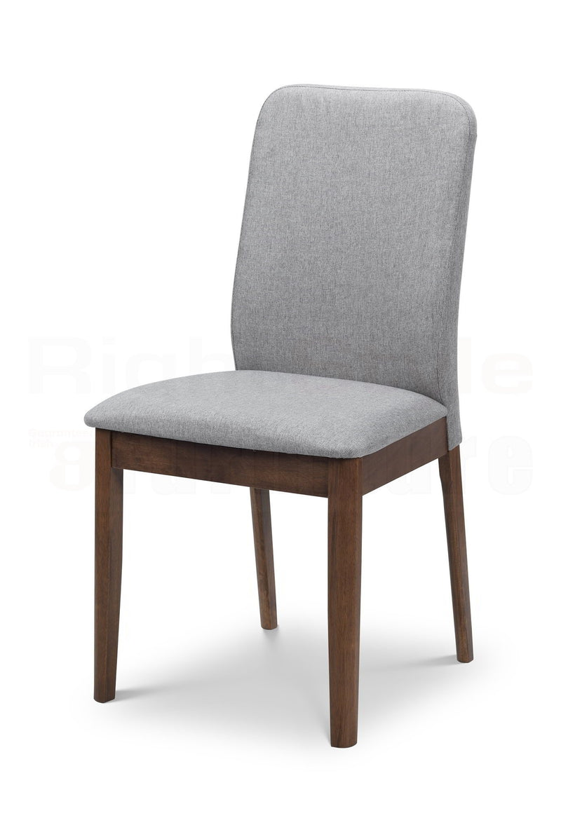 Albany Stylish Dining Chair - Grey Fabric Mix
