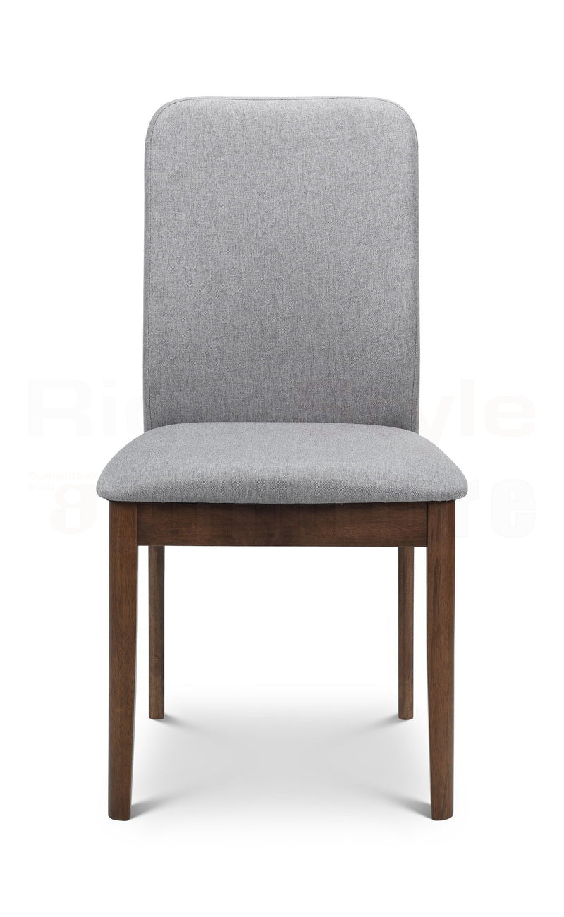Albany Stylish Dining Chair - Grey Fabric Mix